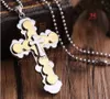 20PC Best New Gift Unisex's Men Women Gold Silver Stainless Steel Cross Pendant Necklace Chain