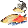 Simulation Plush Cat Fish Toys Funny Fish Cat Pillow Plush Toy Cat Fish Cotton Pet Toy IC744