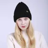 Unisexe hiver chaud torsion Curl tricoté bonnet chapeau solide doux extérieur Ski Slouchy Skullies casquettes pour les femmes