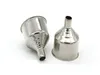 100pcs/lot Fast shipping Middle size 50x36mm Stainless Steel hip flask Funnel Suit For All Kind Of Hip Flask