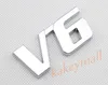 Универсальный Автозапчасти Грузовик Trim V6 Эмблема Логотип Значок 3D Наклейка Наклейка Хром Металлический Внешний Аксессуар Украсить