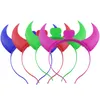 Halloween Party Opaski LED Light Horns Hoop Lights Luminous Horns Horn Horns Hoop Concert Dostarcza Opaski dla dzieci i dorosłych