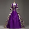 Robe victorienne sur mesure pour le palais rétro de style jacquard violet Robe de mariée Renaissance sur le sol victorien de style victorien Belle Marie Antoinette