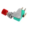 AC 125V / 250V 16A SPDT NO NC Churary Cap Przycisk Micro Switch DS438 Red B00443