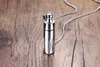 Men Necklaces Stainless Steel Glass Cylinder Aromatherapy Essential Oil Perfume Pendant Necklace Cremation Urn Jewelry PN-720