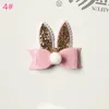 20pcs kreskówka Króliczne Ucha Bok Bok Prince Baby Girl Hair Clips Bows Hair Spin z miękką kulą dzieci urocze zwierzęta Barrettes7442161