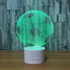 3D Football LED Illusion Lamp Bluetooth -högtalare med 5 RGB -lampor TF -kortplats DC 5V USB laddar hela droppe3459834