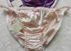 high Quality 100% Silk Women's lady String Bikinis Panties sizeS M L XL XXL 26 -41 215p