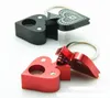 The New Metal Pipe Poker Heart Keychain Portable Aluminum Pipe Pipe