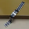 Nytt svartvitt keramiskt klockband med rostfritt stål Silver Metal Watch Band Rand Armband Fit Smart Watch S3 14mm 16mm 18mm 203324547