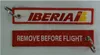 Iberia Kaldırmadan önce Uçuş Işlemeli Anahtarlık ile Özelleştirilmiş Logo, Kabul Herhangi Bir Renk ve Boyut 13.5x2.6 cm 100 adetgrup