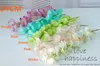 50st 7Color Artificial Silk Wisteria Flower for DIY Wedding Arch Square Rattan Simulation Flowers Wall Hanging Basket Can Be Exte4314135