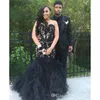 2017 Sexy Long Prom Dresses Mermaid Sweetheart Beaded Appliques Black Girl Prom 2K17 Prom Party Gowns Ruffles Tiered Plus Size Formal Dress