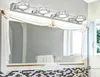 K9 Crystal Mirror Lamp Round Bathroom Wall Sconces 16/32/46/62cm Long Champagne/White