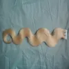 613 Bleach Blonde Menselijk Haar Tape Menselijk Haarverlenging Body Wave Dubbelzijdige Tape Huid inslag Hair Extensions 40 PCS 100G