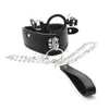 BDSM Open Mouth Plug Silicone Gag Leather Dog Collar Slave Bondage Belt Fetisch Erotiska sexprodukter Vuxna leksaker för kvinnor och män GA1470795