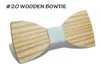 Noeud papillon en bois 20 styles noeud papillon traditionnel vintage fait à la main pour gentleman mariage produit fini noeud papillon en bois 12 * 5.5 cm pour adultes