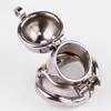 Double Lock Design Male Chastity Device Stainless Steel Chastity Cage Metal Penis Lock Chastity Penis Ring Sex Toys For Men