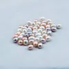 100 teile / los Oval Akoya Perle Oyster Weiß Rosa Lila 7-8mm Natürliche Perle DIY Perle Lose Dekorationen Schmuck Vakuumverpackungen Großhandel