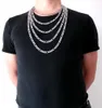 8mm Stainless Steel Necklace for Man Figaro Chain Men Jewelry 18-36 Inches Waterproof