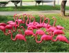 1Pair-2pcs Ornamentos de jardim Alto Simulado Flamingo Yard e Gramado ou Arte ao ar livre Acessórios para festa de decoração