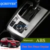 Qcbxyyxh bil styling för Mazda CX-5 2017 2018 Interiör Rostfritt Stål Gear Box Cup Holder Protection Cover Internt tillbehör