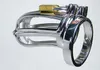 Newest Desige Male Chastity Device Stainless steel Cock Cage Metal Penis Lock bondage ring Sex Toys