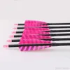 Archery Hunting Pink-Black Turkey Feather Vanes 31-Inch Spine 400 Carbon Arrows with Field Points Replaceable Tips