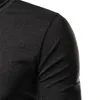 Partihandel - Klassiska män Jumpers Pullovers Tröjor Stickad Turtle Neck Solid Casual Slim Mysiga Toppar Stiliga pojkar