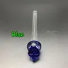 Hopahs rökningshandtag rör Skull Glass Bowl Oil Burner Clolored Glassoil Burner SmokingPipes