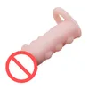 BAILE Penis Extender Mouw Vertraging Ejaculatie Cock Extensions Penis Enhancer Verlengen Vertraging Ringen Speeltjes Voor Men9391357