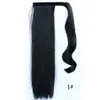 Långt hästsvansklämma i ponny svans hårförlängning för svarta kvinnor linda på hårdelen rak stil 100% högsta kvalitet gratis frakt