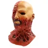 Maschere all'ingrosso 2017 Halloween Horror Zombie Mask The Resident Evil Spaventoso Dead Man Lattice Maschere per la testa Adulto Masquerade Party Cosplay Costu