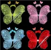 Ensemble d'ailes de papillon (aile, bandeau, baguette de fée)/aile d'ange/accessoires de fête, 6 couleurs, livraison gratuite