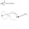 2021 Optical Glasses Frame Fashion Brand Designer Women Eyeglasses Transparent Lens Oversized Frames And Box