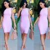 Feestjurken Groothandel- 2021 Zomer Vestidos Hol Bodycon Bandage Vrouwen Mid Calf Sexy Mouwloze Avond Khloe Kardashian Dress1