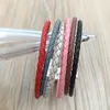 Moments Single Woven Leather Bracelet - Red Authentic 925 Sterling SilverFits European Pandora Styles Jewelry Charms Beads Andy Jewel 590705CRD-S3