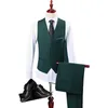 Hurtowni Mężczyźni Slim Fit Dark Green Garnitur S-2XL 2017 Moda Jeden Przycisk Mens Garnitury Z Spodnie Do Ślubu Groom DT387
