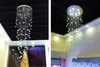 Nowoczesny Comtemporary Rain Drop Top K9 LED Crystal Chandelier Sufit Lighing Oprawa do schodów Salon LLFA