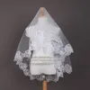 Véus de noiva encantadores para garotas baratas acessórios de noiva Véu para Casamento Lace White Ivory Color Charming1923891