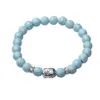 8 mm Buddha Beads Bracelets brazaletes de piedra natural pulseras para mujeres y hombres joyas 2017 bracciali lava pulseiras 6280