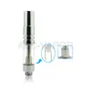 Pyrex cam tankı yağ buharlaştırıcı atomizer paslanmaz çelik seramik bobin 510 o kalem vape buhar ce3 buharlaştırıcı kalem kartuşları metal ucu ile