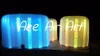 Aufblasbarer bunter LED-beleuchteter Hakka-Stil, kreisförmiges aufblasbares Haus/runder Messestand für Veranstaltungen