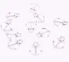 300Pcs Antique Silver Bronze Vintage Nautical Anchor Pendant Charms For Jewelry Making 19*15mm