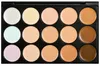 Concealer-Palette, 15 Farben, Gesichtscreme, Concealer, Gesichtspflege, Camouflage-Make-up-Palette mit Make-up-Pinseln, 15 Farben
