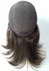 최고의 인간 머리 직선 색상 4 최고의 셰이텔 4x4 실크 탑 코셔 가발 최고의 몽골 처녀 머리 유태인 가발 모자없는 가발 무료 배송