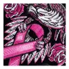 Large Pink Eagle Breast Cancer Ribbon Patch, Awareness Embroidered Iron On Or Sew On Patches 10.5*6.5 INCH Free Shipping