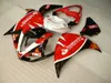 Spritzguss-Kunststoff-Verkleidungsset für Yamaha YZF R1 09 10 11–14, rot-schwarzes Verkleidungsset, YZF R1 2009–2014 OY08