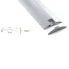 10 X 1M sets/lot flat type led light strip housing and Al6063 slot profile aluminum for cabinet or kitchen led lighting