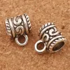 Swirl Dots Connectors Bails Charm Beads 200pcs/lot 10.8x8.7mm Antique Silver/Bronze Fit European Bracelet L721